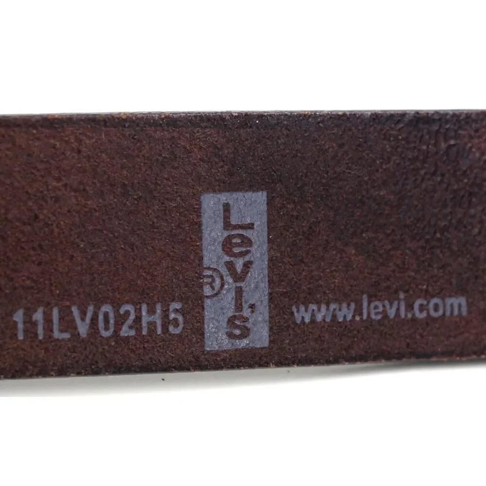 Levi's DARK BROWN GENUINE LEATHER 1 3/8